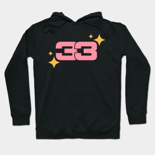 Pink sparkles 33 Max Verstappen Formula One Hoodie